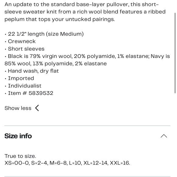 BOSS ribbed peplum sweater - Picture 3 of 3